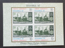 TÜRKEI  1985  Block 24  Nationale Briefmarkenausstellung 1987  Postfrisch MNH ** #6160 - Blokken & Velletjes