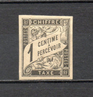 COLONIES GENERALES TAXE  N° 1   NEUF AVEC CHARNIERE   COTE 4.00€   TYPE DUVAL - Portomarken