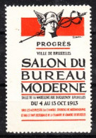 VV-092 1913 Bruxelles Salon Du Bureau Moderne Vignette MNH** - Sonstige & Ohne Zuordnung