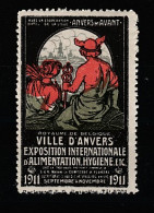 VV-094 1911 Belgium Ville D'Anvers Vignette MH* - Otros & Sin Clasificación
