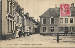 D 62. ARDRES.  ESPLANADE ET RUE PARENT REAL.  CARTE ECRITE - Ardres