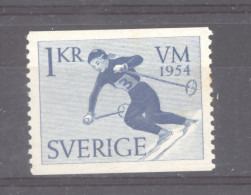 Suède  :  Yv  386  *   Ski - Ungebraucht