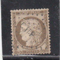 France - Année 1871/75 - N°YT 56 - Type Cérès - Oblitération Ambulant - 30c Brun - 1871-1875 Cérès