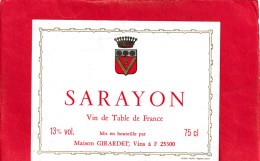 SARAYON - Andere & Zonder Classificatie