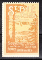 VV-120 1911 St. Die Des Vosges Marraine De La Amerique Vignette MNH** - Autres & Non Classés