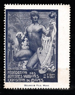 VV-132 1913 Internationale Exposition MONS Vignette MNH** - Autres & Non Classés