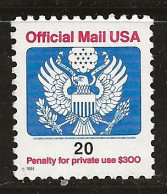 Etats-Unis 1995 N° Y&T :  Se 122 ** - Service