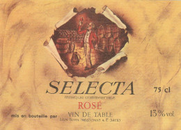 SELECTA  .  ROSE  .LEON BOTTA  (  FRONTIGNAN  ) - Vino Rosato