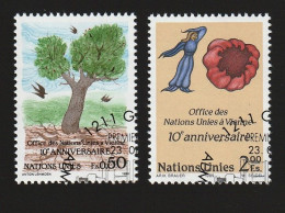 WW14003- NAÇÕES UNIDAS (GENEBRA) 1989- CTO (10º ANIV. ESCRITÓRIOS VIENA) - Used Stamps