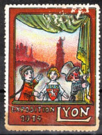 VV-164 1914 Lyon Exposition Internationale Vignette MH* - Otros & Sin Clasificación