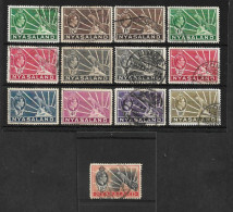 NYASALAND 1938 - 1944 SET TO 1s SG 130/138 FINE USED Cat £43+ - Nyasaland (1907-1953)