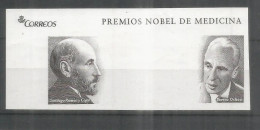 ESPAÑA SLANIA IMPRESION EN NEGRO NOBEL MEDICINA SEVERA OCHOA RAMON Y CAJAL - Prix Nobel