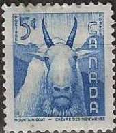 CANADA 1956 National Wild Life Week - 5c. - Blue (Mountain Goat) MH - Nuovi