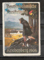 VV-168 GERMANY 1906 Reichenberg OLD VIGNETTE STAMPS No Gum - Autres & Non Classés