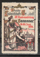VV-169 GERMANY 1914 Hannover OLD VIGNETTE STAMPS MH* - Sonstige & Ohne Zuordnung