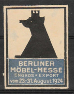 VV-171 1924 BERLINER MÖBEL MESSE VIGNETTE No Gum - Sonstige & Ohne Zuordnung