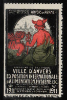 VV-185 1911 Belgium Ville D'Anvers Vignette MNH** - Autres & Non Classés