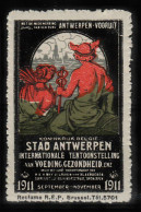 VV-186 1911 Belgium Ville D'Anvers Vignette MNH** - Otros & Sin Clasificación