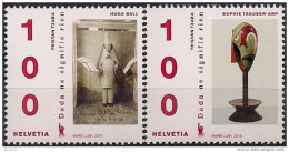 2016 Schweiz Mi. 2431-2 **MNH   100 Jahre Avantgarde-Bewegung „Dada“. - Unused Stamps