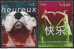 2014 UNO  Genf  MI. 846-7 **MNH  Internationaler Tag Des Glücks. - Unused Stamps