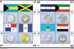 2010 UNO NEW YORK   MI. 1177-84 **MNH  Flaggen Und Münzen Der Mitgliedstaaten - Unused Stamps