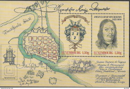 2022 Luxemburg Mi. Bl. 48 **MNH   400th. Girthday Of Jean Gaspard De Cicignon - Unused Stamps