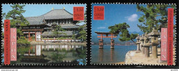 2001 UNO  Genf   Mi. 415-6 **MNH  UNESCO-Welterbe: Japan - Ongebruikt