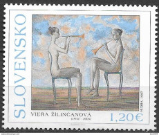 2012 Slowakei Mi. 696**MNH   Musik; Gemälde Von Viera Žilinčanová - Neufs