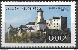 2012 Slowakei Mi. 693**MNH    Ľubovniansky Hrad (Lublauer Burg), Stará Ľubovňa - Neufs
