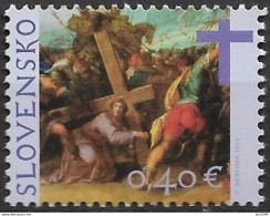 2012 Slowakei Mi. 678 **MNH   Ostern.  Kreuztragung Christi (Detail); Gemälde Von Hans Von Aachen - Neufs