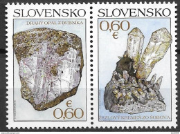 2013 Slowakei Mi. 718-9 **MNH  Mineralien. - Neufs