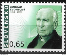 2013 Slowakei Mi. 713 **MNH    100. Geburtstag Von Gorazd Zvonický. - Neufs
