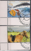 2017 Island Mi. 1522-3 Used  Tourismus - Used Stamps