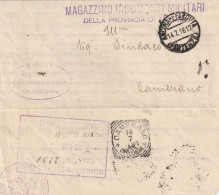 Italy. A171. Ancona. 1918. Franchigia Da Ancona A Camerano. MAGAZZINO INDUMENTI MILITARI DELLA PROVINCIA DI ANCONA - 1914-18