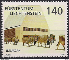 2012 Liechtenstein Mi. 1624  **MNH   Europa: Besuche.  Almabtrieb - 2012