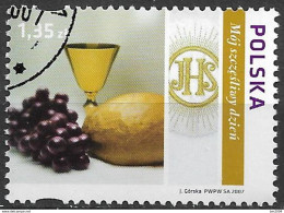 2007 Polen Mi. 4305 Used   Weintraube, Kelch, Brot, Christusmonogramm - Used Stamps