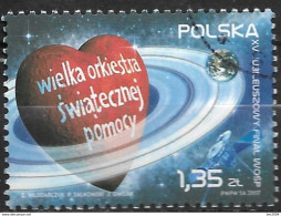 2007 Polen Mi. 4297 Used   15 Jahre Wohltätigkeitsorganisation „Großes Orchester Der Weihnachtshilfe“ - Used Stamps