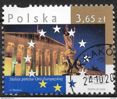 2008  Polen Mi  4397 Used  Hauptstädte Der Mitgliedstaaten Der Europäischen Union - Used Stamps