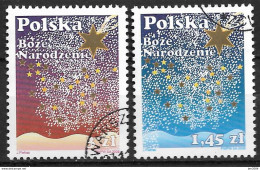 2008  Polen Mi  4401-2 Used  Weihnachten. - Used Stamps