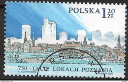 2003  Polen Mi  4047 Used 750 Jahre Stadt Posen (Poznań). - Oblitérés