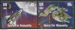 2007 UNO NEW YORK   MI.1075-6 *MNH  .50 Jahre Weltraumfahrt - Hojas Y Bloques