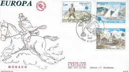 1979 Monaco Mi. 1375-7 FDC   Europa: Geschichte Des Post- Und Fernmeldewesens. - 1979