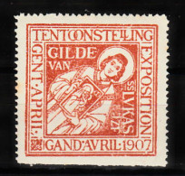 VV-195 1907 Tentoonsteiling Gilde Van GAND Vignette MNH** - Altri & Non Classificati