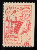 VV-217 1914 Venez Chalon Carnaval Music Vignette MNH** - Altri & Non Classificati