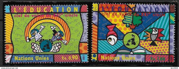 1999 UNO Genf Mi. 382-3 **MNH Bildung - Eckpfeiler Des 21. Jahrhunderts. - Unused Stamps