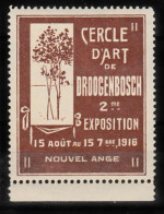 VV-230 1916 Cercle D Art De Droogenbosch 2 Me Exposition Vignette MNH** - Otros & Sin Clasificación