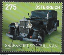 2021 Austria Österreich  Mi .3571  FD-used . Österreichische Erfindungen :   Automobile  Gräf & Stift SP 8 Pullman - Gebraucht