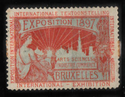 VV-256 1897 Bruxelles Exposition Vignette Used - Andere & Zonder Classificatie