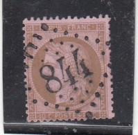 France - Année 1871/75 - N°YT 58 - Type Cérès - Oblitération Losange GC - 10c Brun S. Rose - 1871-1875 Ceres