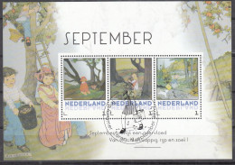 Nederland Persoonlijke Zegel, Rie Cramer, September, Spelende Kinderen, Speciale Stempel - Used Stamps